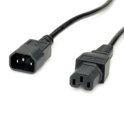 VALUE 19.99.1123 cavo di alimentazione Nero 3 m Accoppiatore C14 Accoppiatore C15