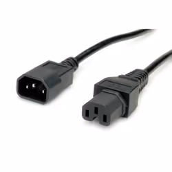 VALUE 19.99.1123 cavo di alimentazione Nero 3 m Accoppiatore C14 Accoppiatore C15