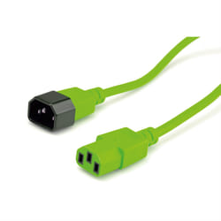 ROLINE 19.08.1528 cavo di alimentazione Verde 0,8 m Accoppiatore C14 Accoppiatore C13