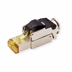 ROLINE 21.17.0323, RJ45, Nero, Metallico, Maschio, Dritto, Cat6a, U/FTP (STP)