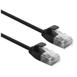 ROLINE 21.15.3950 cavo di rete Nero 0,15 m Cat6a U/UTP (UTP)