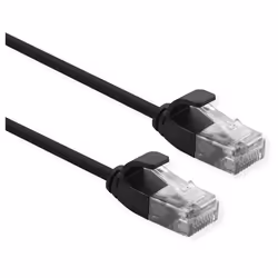 ROLINE 21.15.3952, 0,5 m, Cat6a, U/UTP (UTP), RJ-45, RJ-45, Nero