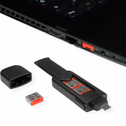 ROLINE 11.02.8331 clip sicura Chiave bloccaporta USB tipo A Grigio 10 pz - Vista aggiuntiva 4