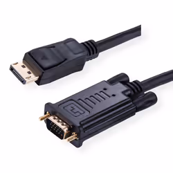 VALUE 11.99.5802 cavo e adattatore video 2 m VGA (D-Sub) DisplayPort Nero - Vista aggiuntiva 2