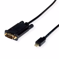 VALUE 11.99.5807, 2 m, Mini DisplayPort, VGA (D-Sub), Maschio, Maschio, Dritto