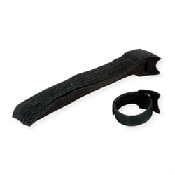 VALUE 25.99.5240 fascetta Fascetta con gancio e anello Nero 20 pz