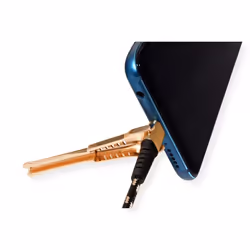 ROLINE 11.02.8920 cavo USB USB 2.0 1 m USB A USB C Nero, Oro