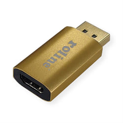 ROLINE 12.03.3158 adattatore per inversione del genere dei cavi DisplayPort HDMI Oro