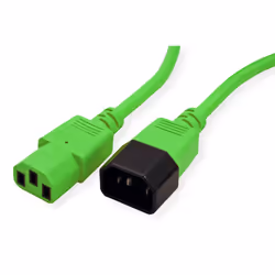 ROLINE 19.08.1534 cavo di alimentazione Verde 3 m IEC 320