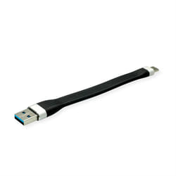 ROLINE 11.02.9014 cavo USB USB 3.2 Gen 1 (3.1 Gen 1) 0,11 m USB A USB C Nero