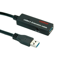 ROLINE 12.04.1070 Cavo USB USB-A USB 3.2 Gen 1 10 m Nero
