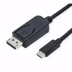 ROLINE 11.04.5835, 1 m, DisplayPort, USB tipo-C, Maschio, Maschio, Dritto