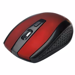 ROLINE 18.01.1087, Ambidestro, Ottico, RF Wireless, 1600 DPI, Nero, Rosso