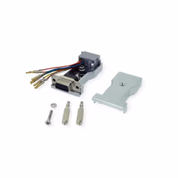 Secomp 12.03.7529, Seriale, RJ-45, Femmina, Grigio, Femmina, Femmina