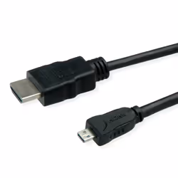 ROLINE 11445581 cavo HDMI 2 m HDMI tipo A (Standard) HDMI tipo D (Micro) Nero