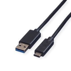 Secomp 11.44.9011 cavo USB USB 3.2 Gen 1 (3.1 Gen 1) 1 m USB A USB C Nero