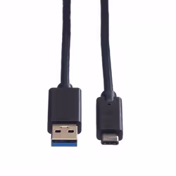 Secomp 11.44.9011 cavo USB USB 3.2 Gen 1 (3.1 Gen 1) 1 m USB A USB C Nero