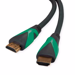 ROLINE 11.44.6010, 1 m, HDMI tipo A (Standard), HDMI tipo A (Standard), Compatibilità 3D, Nero