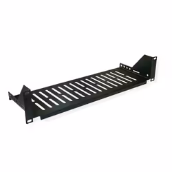VALUE 26.99.0404, Mensola per scaffale, Nero, 10 kg, 2U, 48,3 cm (19"), 485 mm