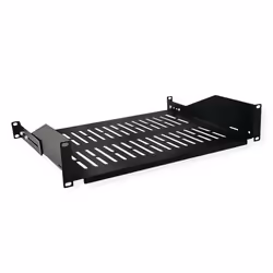 VALUE 26.99.0406, Mensola per scaffale, Nero, 25 kg, 2U, 48,3 cm (19"), 485 mm