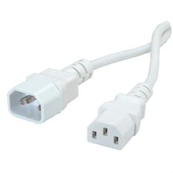 ROLINE GREEN 19.44.1015 cavo di alimentazione Bianco 0,8 m IEC C14 IEC C13