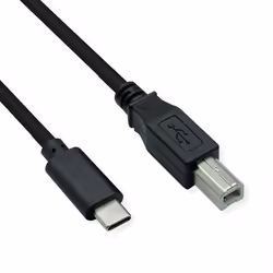 ROLINE 11028336, 1,8 m, USB C, USB B, USB 2.0, 0,48 Gbit/s, Nero