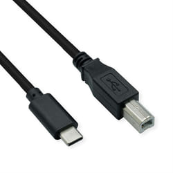 ROLINE 11028336 cavo USB USB 2.0 1,8 m USB C USB B Nero