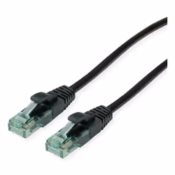 ROLINE Recycled Material 21.45.3158, 15 m, Cat6a, U/UTP (UTP), RJ-45, RJ-45, Nero
