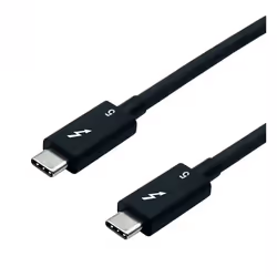 ROLINE 11.02.9110, Maschio, Maschio, 0,5 m, Nero, Oro, 80 Gbit/s