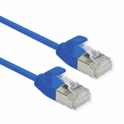 ROLINE 21.15.3343, 1 m, Cat6a, U/FTP (STP), RJ-45, RJ-45, Blu