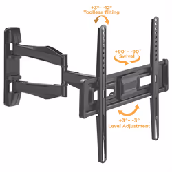 VALUE 17.99.1209 Supporto TV a parete 177,8 cm (70") Nero - Vista aggiuntiva 2