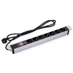 VALUE 19.99.1633 prolunghe e multiple 1,8 m 7 presa(e) AC Interno Nero