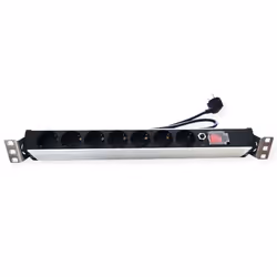 VALUE 19.99.1633 prolunghe e multiple 1,8 m 7 presa(e) AC Interno Nero - Vista aggiuntiva 4