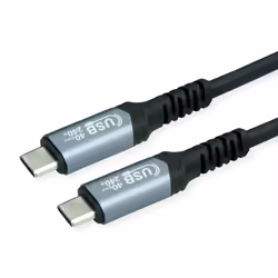 VALUE 11.99.9088, 0,5 m, USB C, USB C, USB4 Gen 3x2, Nero