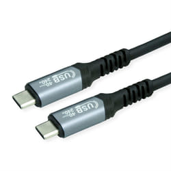 VALUE 11.99.9088 cavo USB USB4 Gen 3x2 0,5 m USB C Nero