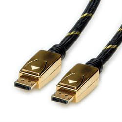 ROLINE 11.04.5922 cavo DisplayPort 3 m Nero, Oro