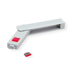 ROLINE 11.02.8333 clip sicura Chiave bloccaporta USB tipo-C Grigio 1 pz