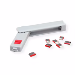 ROLINE 11.02.8333 clip sicura Chiave bloccaporta USB tipo-C Grigio 1 pz - Vista aggiuntiva 4