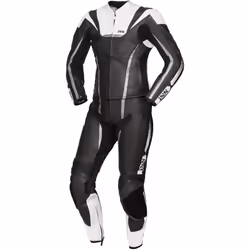 IXS Sport LD RS-1000 Due pezzi signore moto tuta in pelle, nero-bianco, dimensione 42 per donne