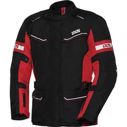 IXS Tour Evans-ST Giacca tessile da donna, nero-rosso, dimensione S per donne
