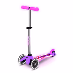 Micro Mobility Mini Micro Deluxe Glow LED Plus, Bambini, Monopattino a tre ruote, Qualsiasi tipo, Asfalto, 50 kg, 3 ruota(e)