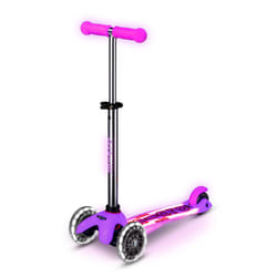 Micro Mobility Mini Micro Deluxe Glow LED Plus Bambini Monopattino a tre ruote Rosa