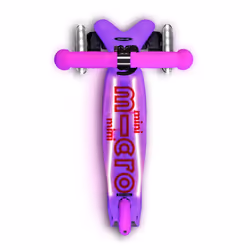 Micro Mobility Mini Micro Deluxe Glow LED Plus Bambini Monopattino a tre ruote Rosa