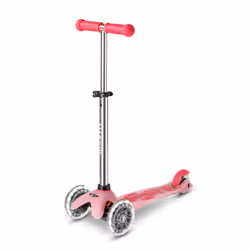 Micro Mobility Mini Micro Deluxe Glow LED Plus Bambini Monopattino a tre ruote Rosa - Vista aggiuntiva 4