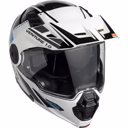 IXS Venture 1.0 Casco, nero-bianco-blu, dimensione XL per uomo