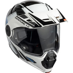 IXS Venture 1.0 Casco, nero-bianco-blu, dimensione XL per uomo
