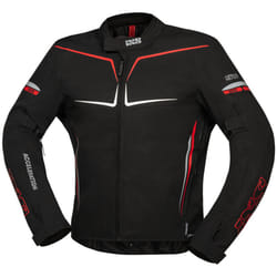IXS TS-Pro ST+ impermeabile Moto Tessile Giacca, nero-rosso, dimensione XL per uomo