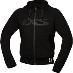 IXS Rapid 1.0 Felpa con cappuccio e zip da moto, nero, dimensione L per uomo