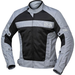IXS Evo-Air Giacca tessile moto, nero-grigio, dimensione S per uomo
