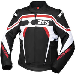 IXS Sport RS-700-ST Giacca tessile motociclistica, nero-bianco-rosso, dimensione XL per uomo